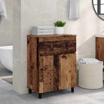 vidaXL Badkamer vaniteitsunit Oud hout 60 x 35 x 80 cm, Verzenden, Nieuw