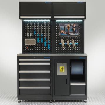 Datona Werkplaatsinrichting PREMIUM met RVS werkblad 135 cm, Ophalen of Verzenden