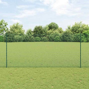 vidaXL Gelast Draadhek met Paal 10 x 1,4 m (B x H), Tuin en Terras, Verzenden, Nieuw