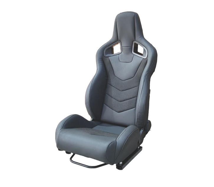 SIÈGE SEMIBAQUET SPORT UNIVERSEL CUIR NOIR LOOK SPORTSTER CS, Auto-onderdelen, Interieur en Bekleding, Verzenden