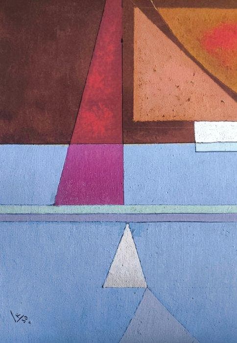 Wassily Kandinsky (1866-1944) (after) - Zersetzte Spannung, Antiek en Kunst, Antiek | Meubels | Stoelen en Sofa's
