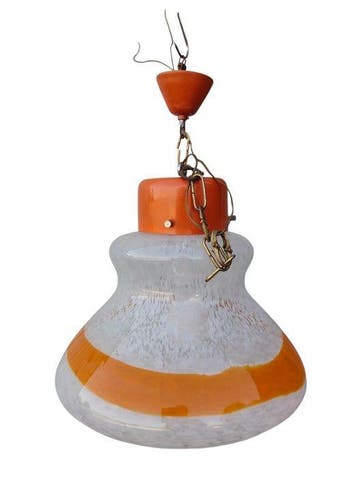 Lustre - verre et laiton, Antiquités & Art