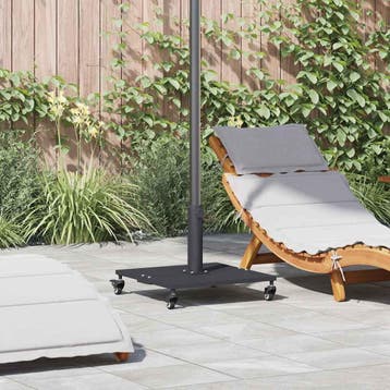 vidaXL Parasolvoet 26.8 kg Donkergrijs Vierkant Verstelbaar, Tuin en Terras, Verzenden, Nieuw