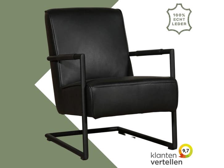 Leren fauteuil Lodge, Maison & Meubles, Fauteuils, Enlèvement ou Envoi
