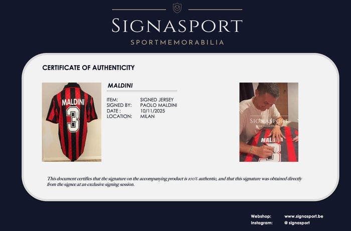 AC Milan - Italiaanse competities - Paolo Maldini -, Collections, Collections Autre