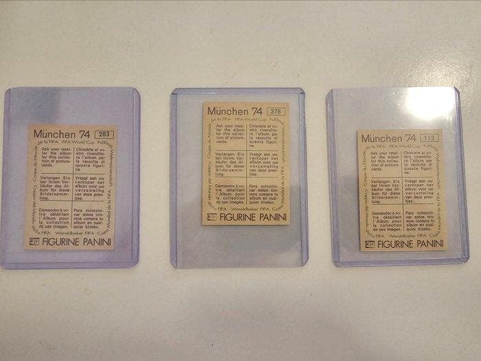 1974 Panini München 74 Emblème Italia/France/Deutchland-DDR, Verzamelen, Stickers