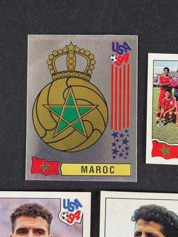 1994 Panini USA 94 World Cup, Maroc: complete team #397/415, Nieuw