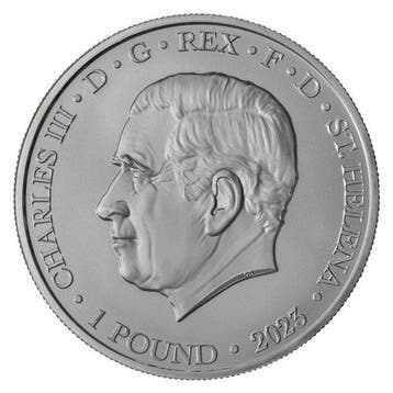 Sint-Helena. 1 Pound 2023 1 oz £1 GBP St Helena The Queen