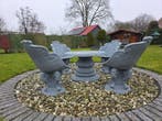 Tuinmeubelset - gegoten steen/beton - Barokstijl gietsteen