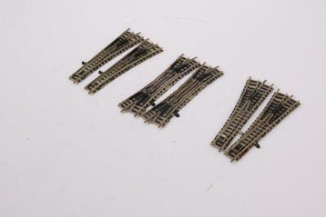 Fleischmann N - 9167R/9170/9171 - Modeltreinsporen (6) - Zes