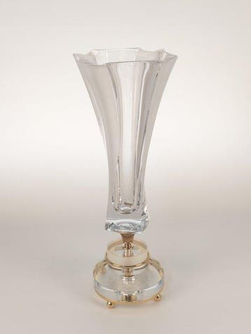 SECOLOVENTESIMO - Vaas - 24 kt goud, Verguld messing -, Antiek en Kunst