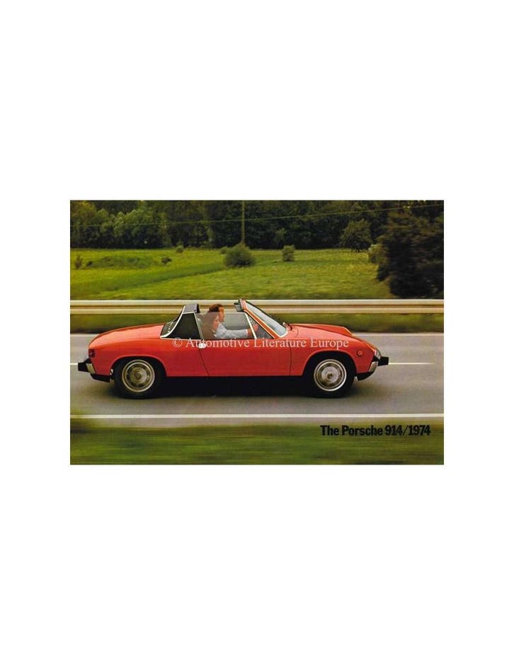 1974 PORSCHE 914 BROCHURE ENGELS, Boeken, Auto's | Folders en Tijdschriften