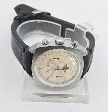 DIFOR- Stahlchronograph - Tagdatum - Tagnamen - Monat -, Nieuw