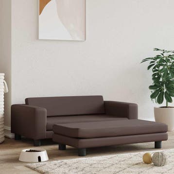 vidaXL Hondenmand met verlengstuk 100x50x30 cm kunstleer, Verzenden, Nieuw