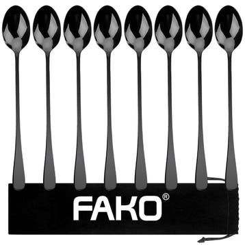 Fako Bijoux - 8 Lange Lepels - Latte Macchiato - Longdrink -, Verzenden, Nieuw