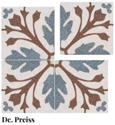 Preiss 22.3x22.3 Decor / Design Tegel ( Keramisch ) /, Doe-het-zelf en Bouw, Tegels, Ophalen of Verzenden