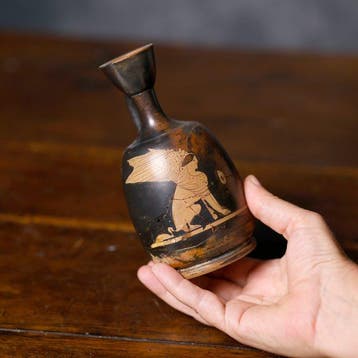 Oud-Griekenland Keramiek Attische lekytos met een