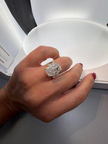 Ring - 14 karaat Geel goud - 10.09ct. tw. Diamant