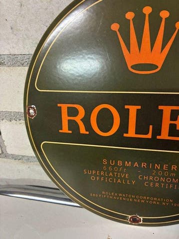 Vintage emaille Rolex Submariner bord – luxe horloge
