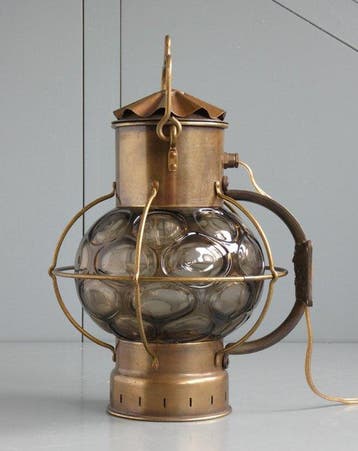 Anchor lamp, Ships cabin light - Met Muurbeugel - Messing,