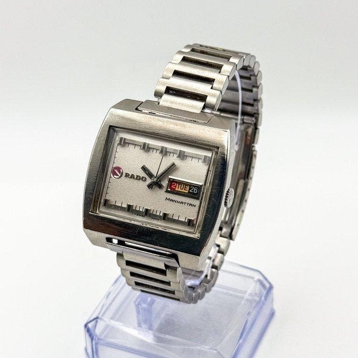 Rado - Manhattan - Zonder minimumprijs - Heren - 1970-1979, Handtassen en Accessoires, Horloges | Heren