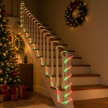 vidaXL LED-lichtslang voor de kerst 1200 LEDs Rood, Groen, Diversen, Verzenden, Nieuw