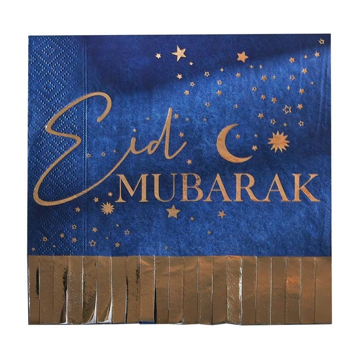 Ramadan Servetten 16,5cm 16st, Hobby en Vrije tijd, Feestartikelen, Nieuw, Verzenden