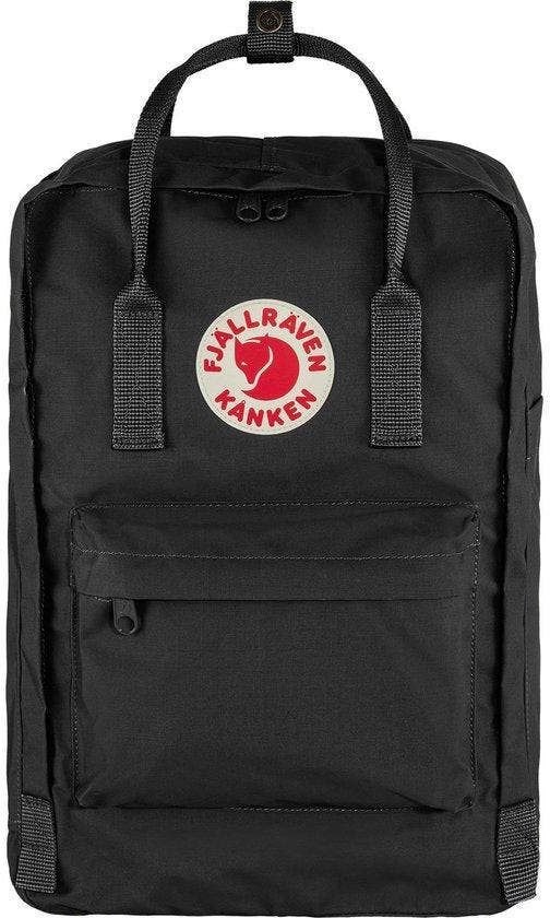 Fjällräven Kånken Laptop 15 Unisex Rugzak - Black, Computers en Software, Laptoptassen, Nieuw, Verzenden