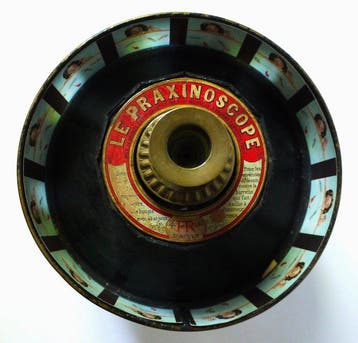 Optisch speelgoed - Le Praxinoscope (1889) mit 10, Nieuw