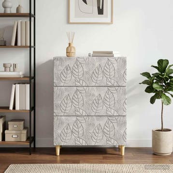 vidaXL Ladekast Betongrijs 66 x 34,5 x 90 cm Bewerkt hout, Verzenden, Nieuw