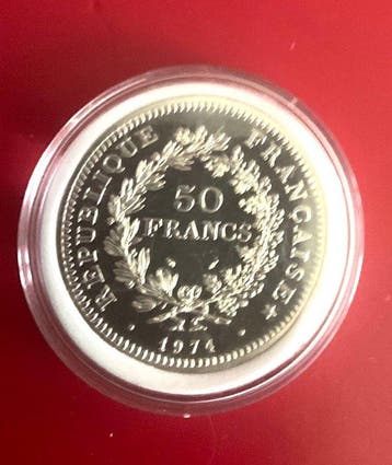 Frankrijk. Ve République. 50 Francs 1974 - Essai