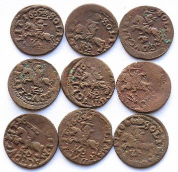Pologne. John II Casimir Vasa. szelag (Sans prix de réserve)