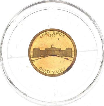 0,5 gram - Goud .585 - Fort Knox - Ruée vers lor (Zonder