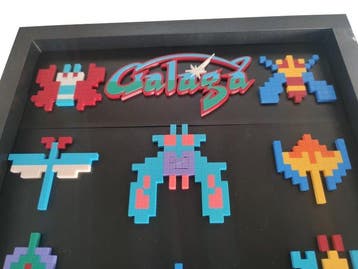 Namco - Quadro decorativo 3D - Galaga - Videogame
