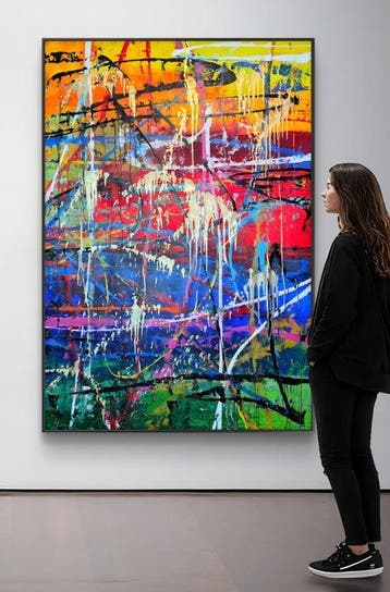 Micha Lenartowicz - Abstrzct Composition - XXL, Antiquités & Art