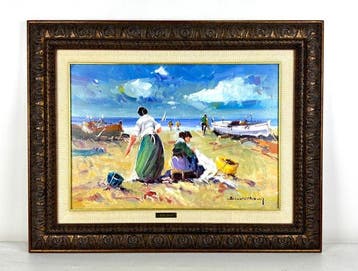 Francisco Benavente Solís (1940) - Escena de playa