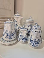 Meissen - Koffie- en theeservies (6) - Porselein - Blauwe ui