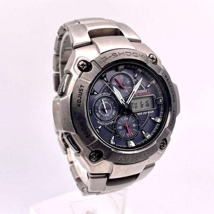 Casio - MR-G/Titanium/Tough Solar/Radio Controlled - Sans, Handtassen en Accessoires, Horloges | Heren
