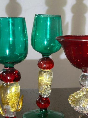 Salviati - Drinkset (7) - type - Glas - Glazen Tipetti