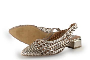 Gioseppo Slingbacks in maat 40 Goud, Kleding | Dames, Gioseppo, Overige kleuren, Verzenden, Zo goed als nieuw
