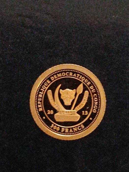 Congo. 100 Francs 2013 Rhinoceros - Big Five (Zonder, Postzegels en Munten, Munten | Europa | Niet-Euromunten