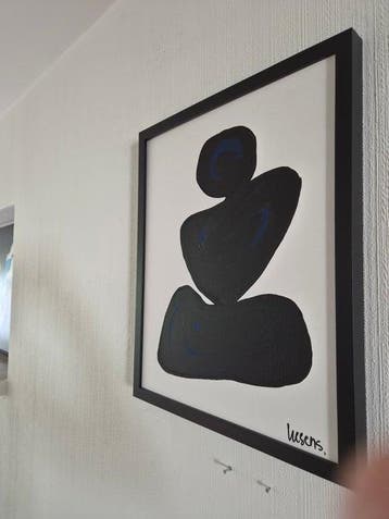 Liesens - Stille Vlakken (Handpainted on white canvas met