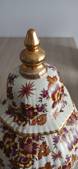 France - dekselvaas - Aardewerk - Deksel gerepareerd
