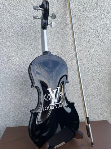 J.Reinhardt - Custom Louis Vuitton Violin - Noir & Silver