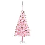 vidaXL Kunstkerstboom met verlichting en kerstballen 150 cm, Diversen, Verzenden, Nieuw