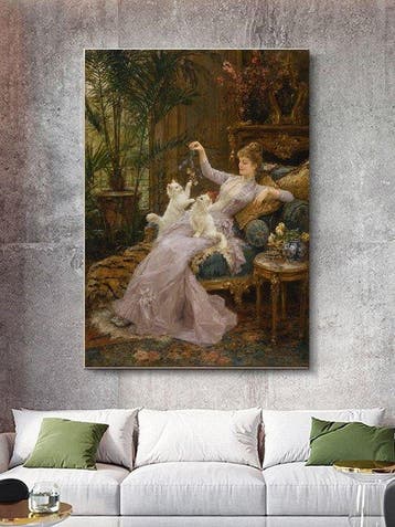 Shayer - Parisian Grace – The Lady and Her Cats - XL -