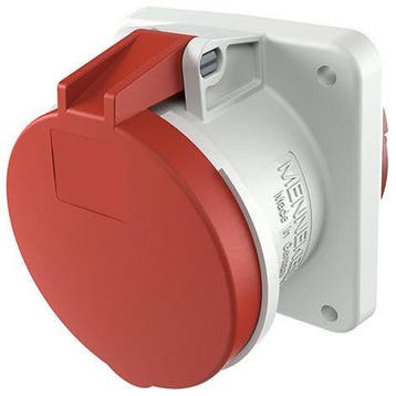 Mennekes 63A 5P Industriële Paneelmontage Stopcontact 400V, Verzenden