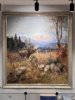 Karl Ritter von Dombrowski (1872-1951) - brunftiger Hirsch