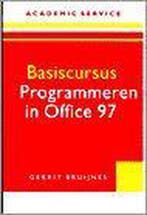 Basiscursus Programmeren in Office 97 / Basiscursussen, Boeken, Verzenden, Gelezen, G. Bruijnes