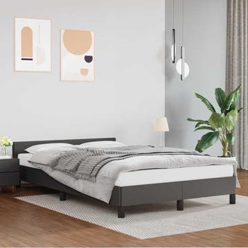 vidaXL Bedframe met hoofdeinde zonder matras 120x200 cm, Verzenden